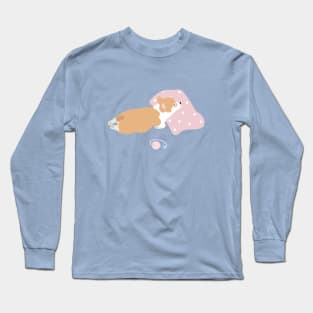 Classic corgi day – find soft pillow and nap away Long Sleeve T-Shirt